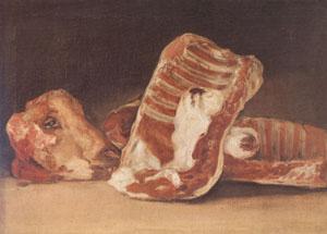 Francisco de Goya Still Life with Sheep's Head (mk05) oil painting image